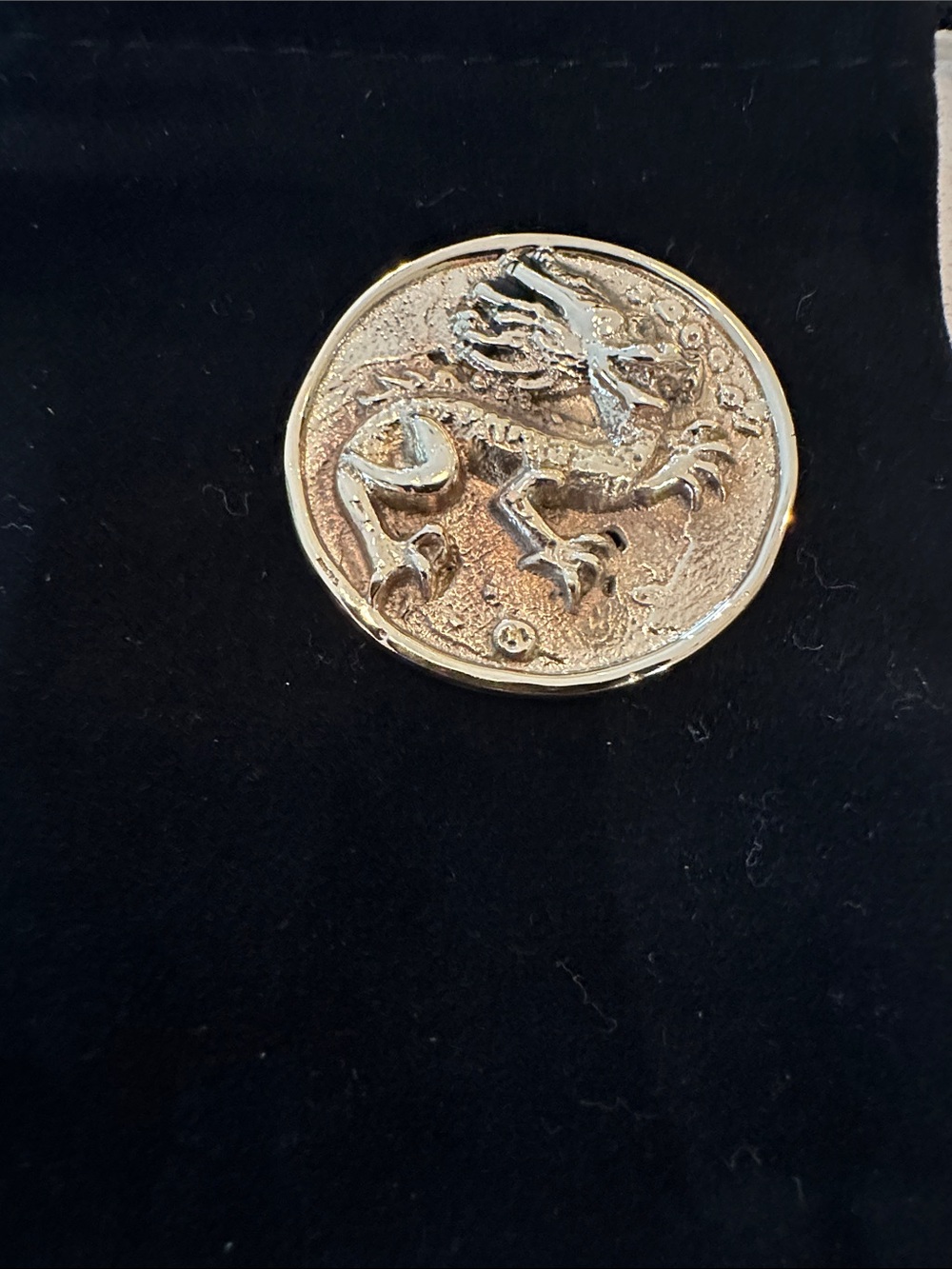 Gold Dragon Coin Ball Marker